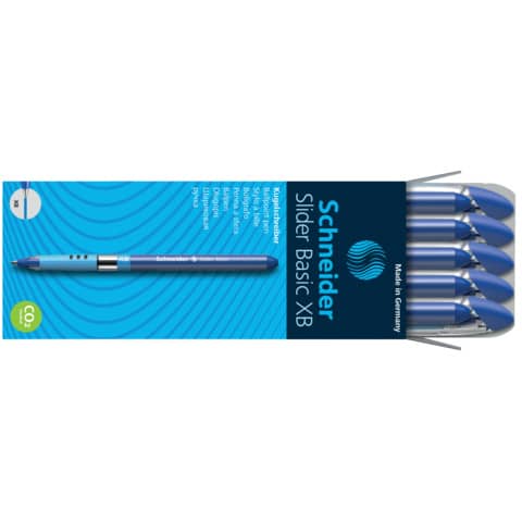 Penna a sfera Schneider Slider Basic tratto XB blu P151203